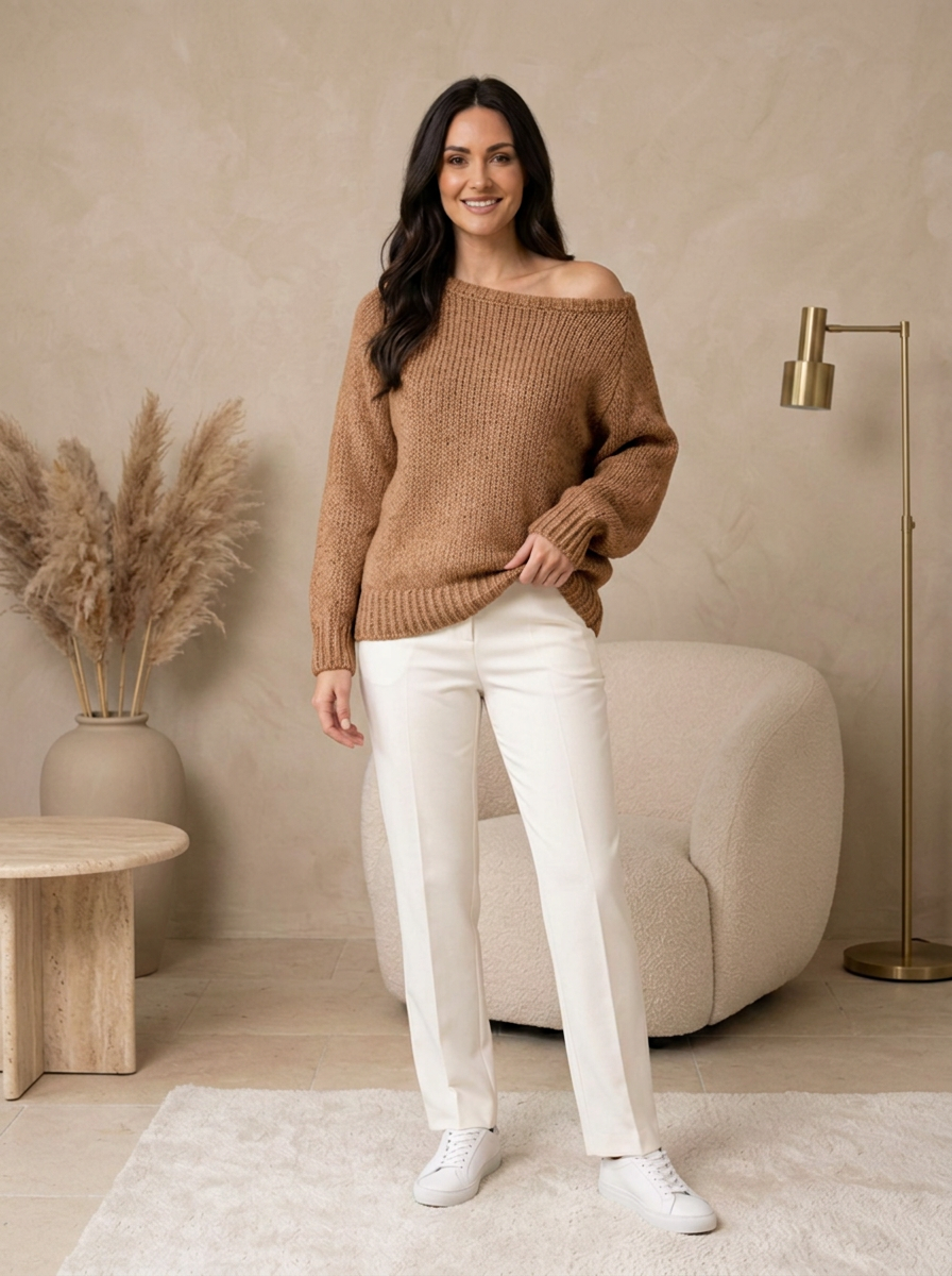 Soft wool blend jumper for everyday wear