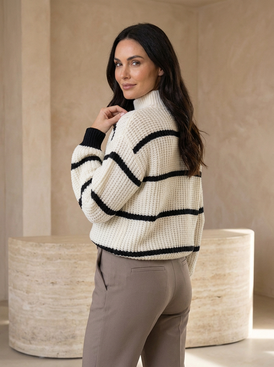 Women's casual knit jumper for cooler weather