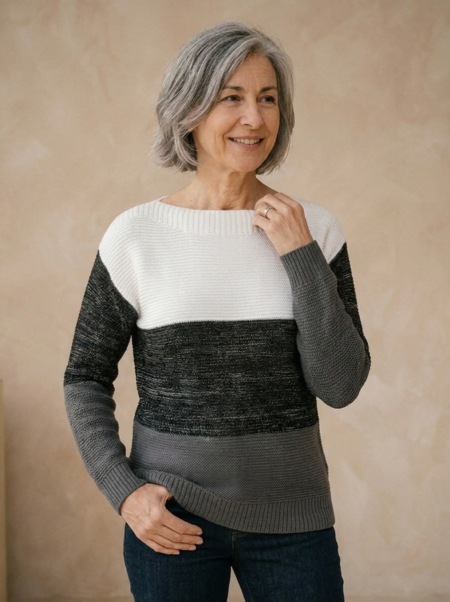 Women's soft knit jumper with a relaxed silhouette