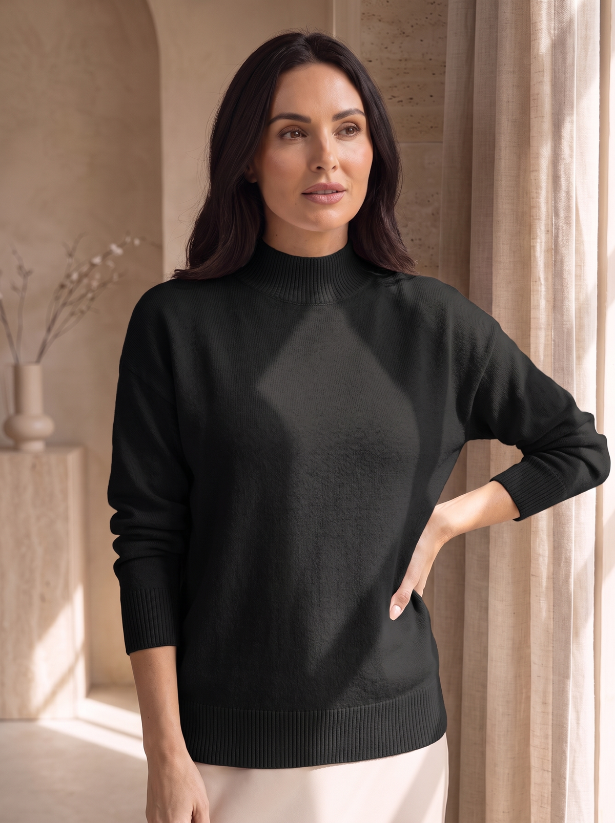 Women's everyday knit sweater