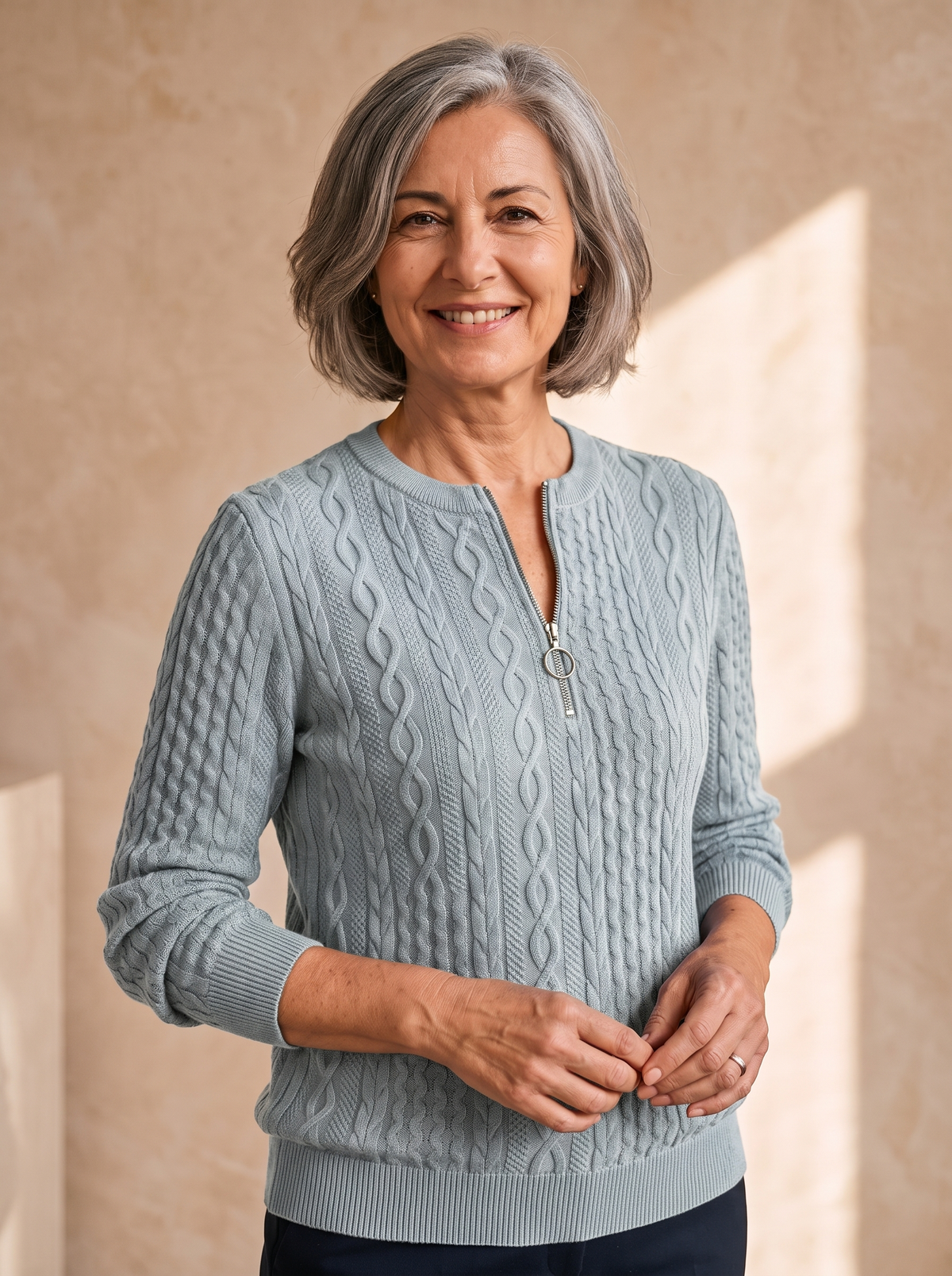 Women's cotton knit jumper