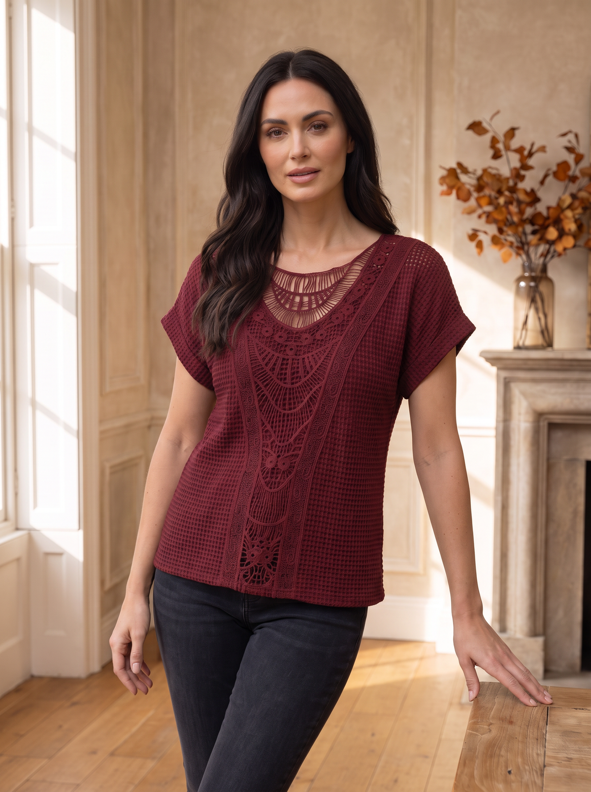 Cotton top relaxed fit women