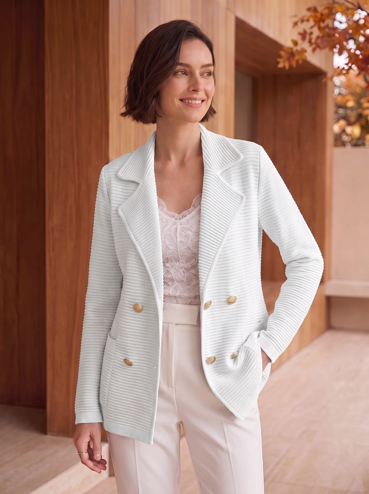 Women's double-breasted blazer