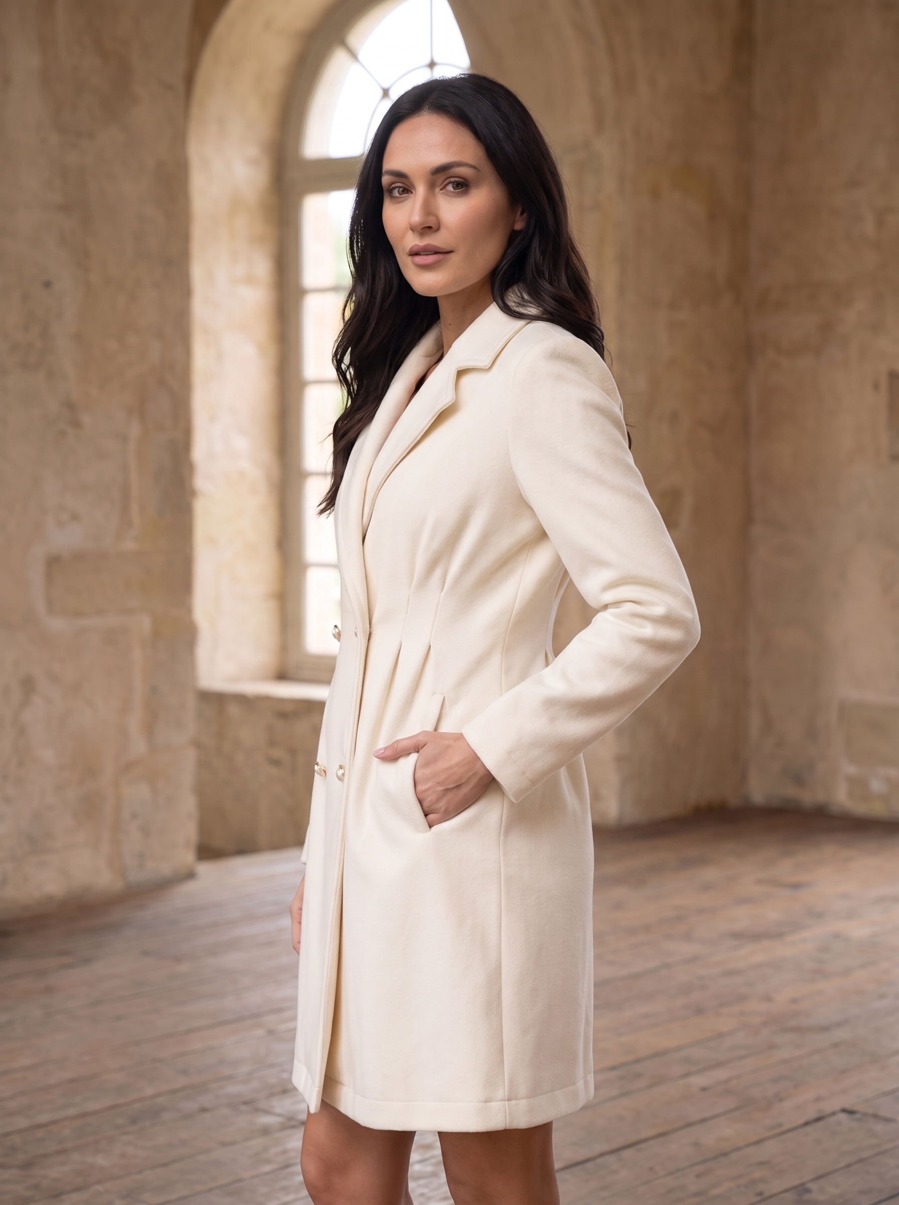 Wool overcoat for women