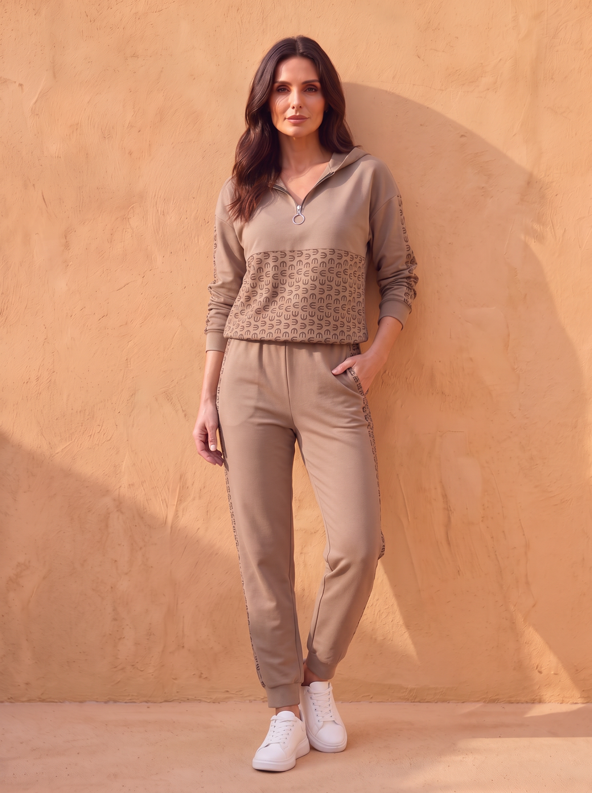 Women's relaxed fit cotton jogging set