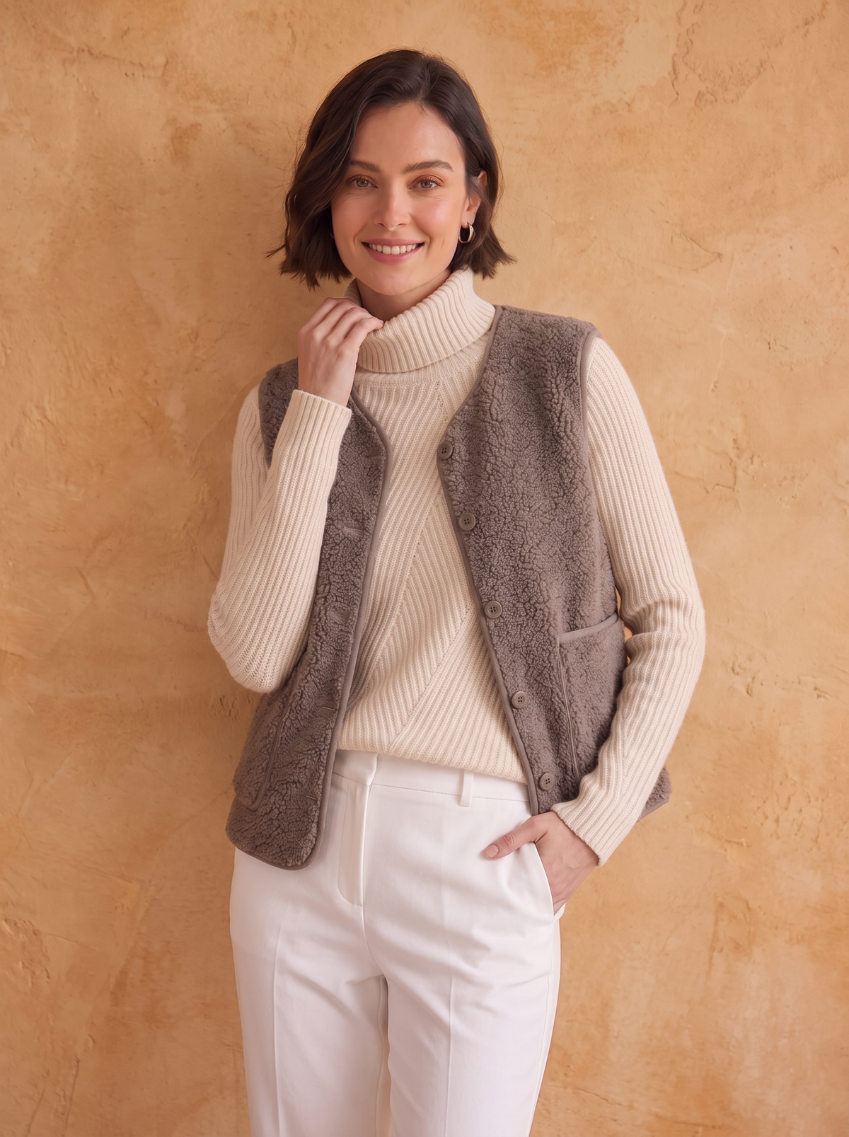 Women's sherpa outerwear