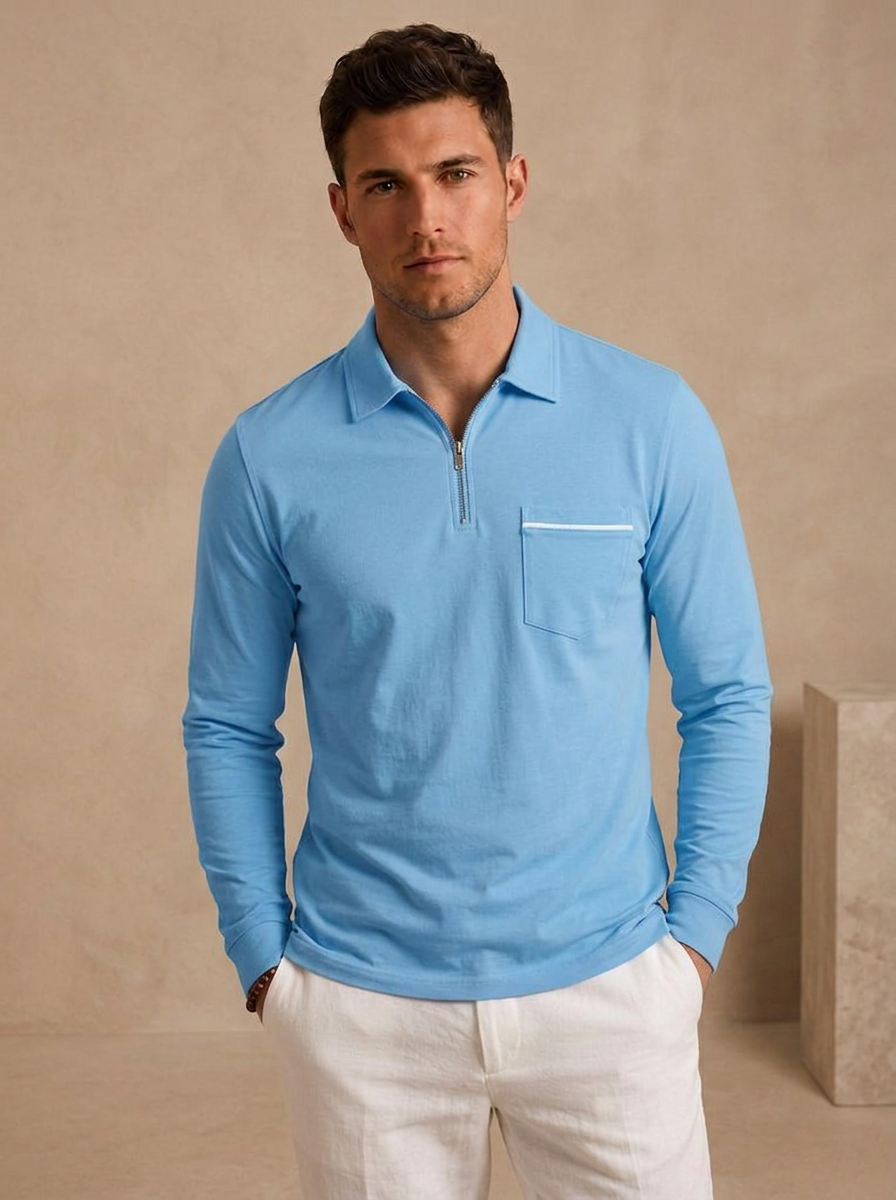 Cotton polo shirt for weekend wear