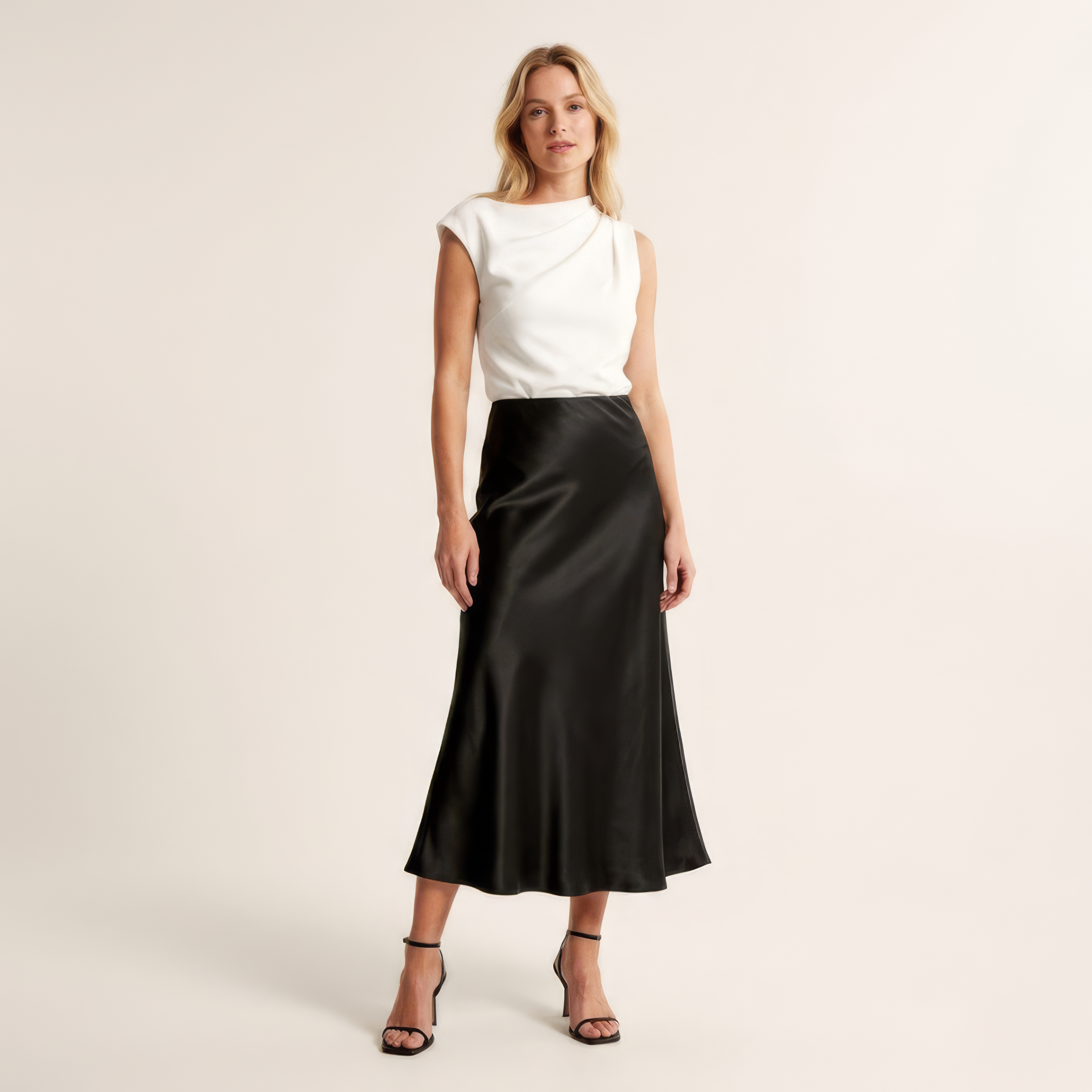 Women's elegant midi skirt for special occasions
