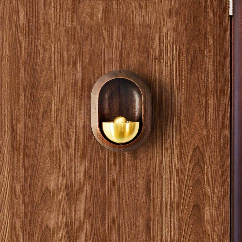 Carillons de Porte en Bois BellCharm avec Accent en Laiton