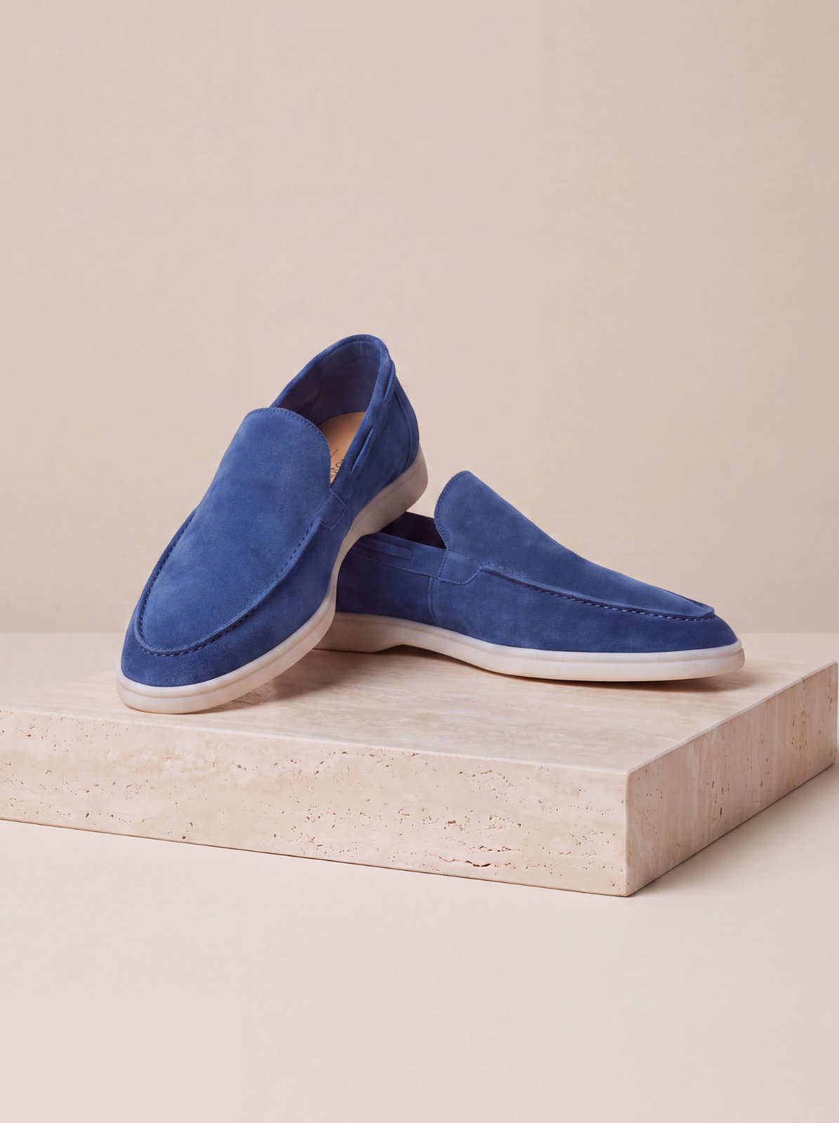 Suede slip-on loafers men
