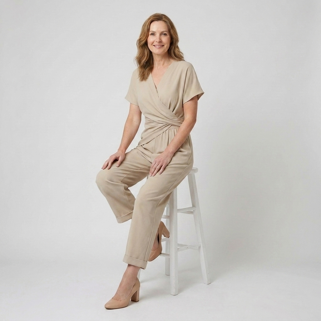 Casual top and shorts set designed for travel and warm-weather occasions