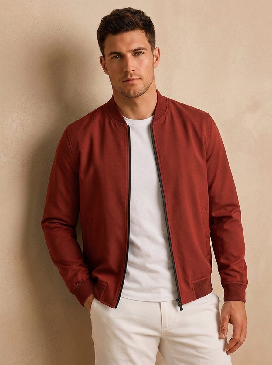 Bomber Jacket Regular Fit Men