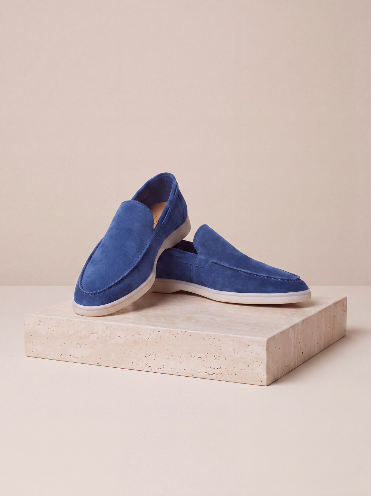 Suede loafers casual fit men