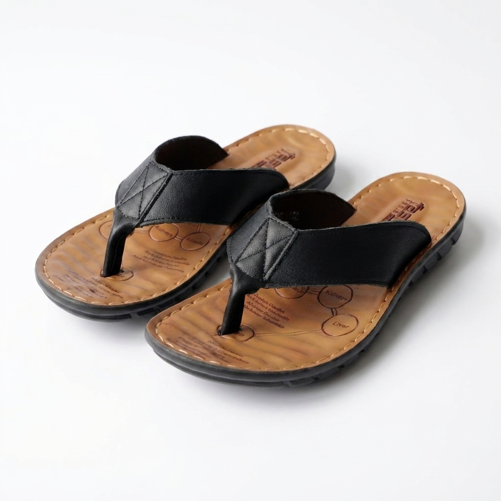 Men's leather thong sandals suitable for holidays, travel and weekend outings