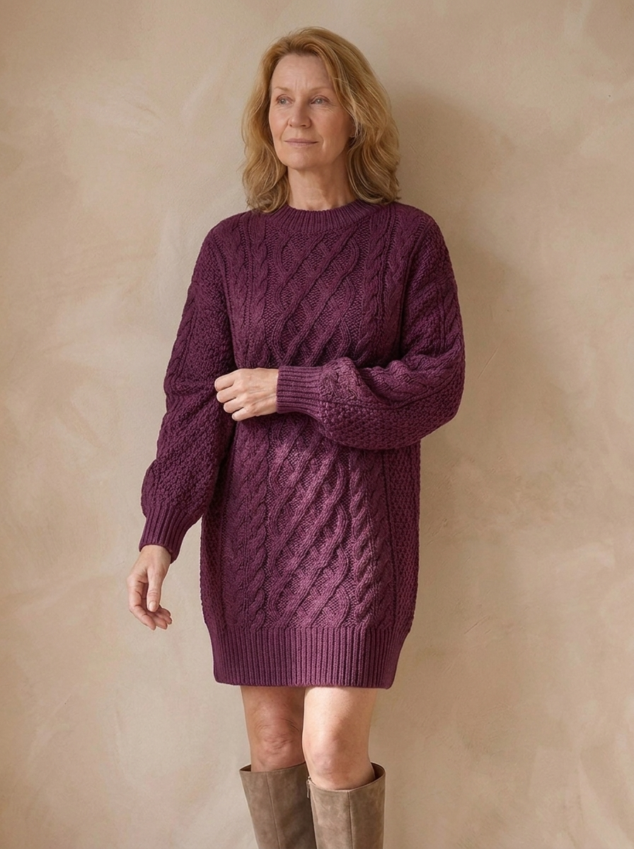 Casual knit jumper dress for everyday wear