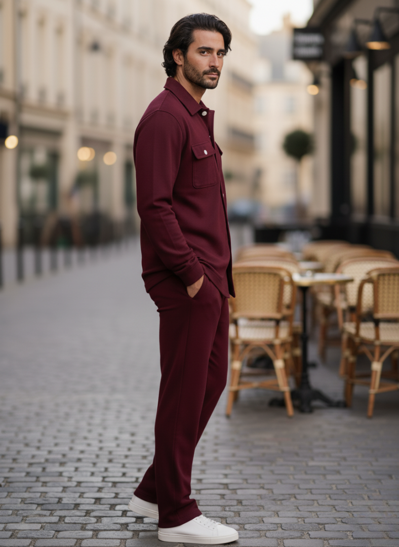Ensemble Deux Pièces à Boutons pour Homme