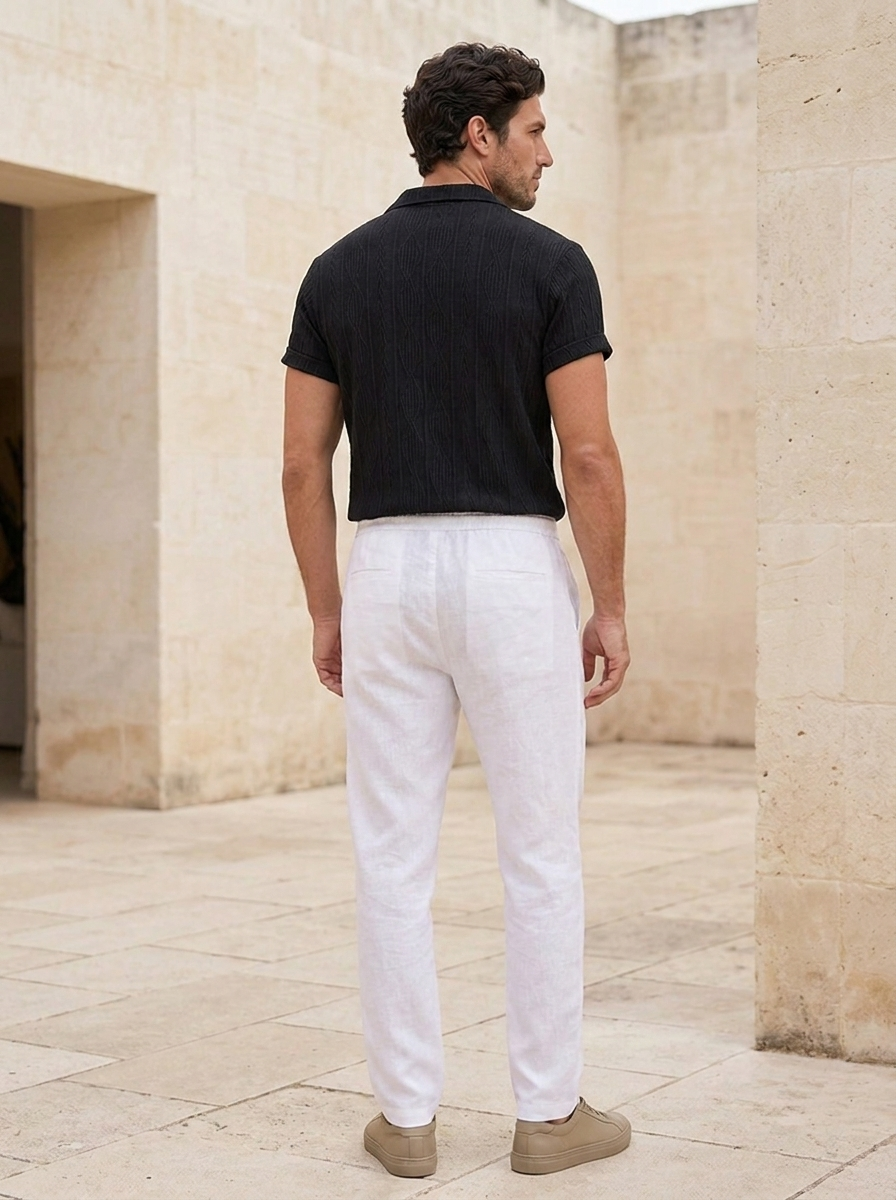 Long sleeve shirt and wide leg trouser set