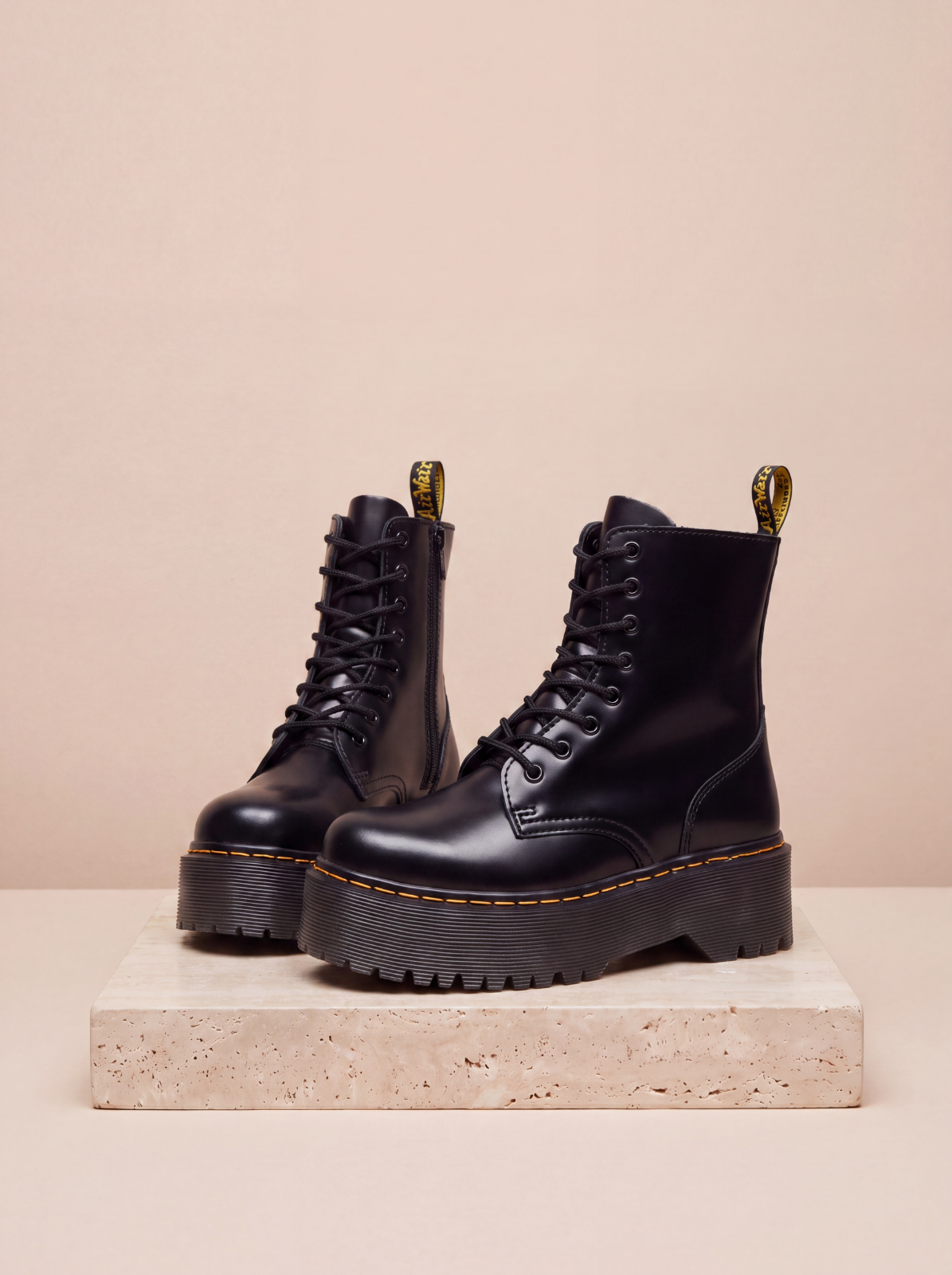 Women's regular fit platform combat boots