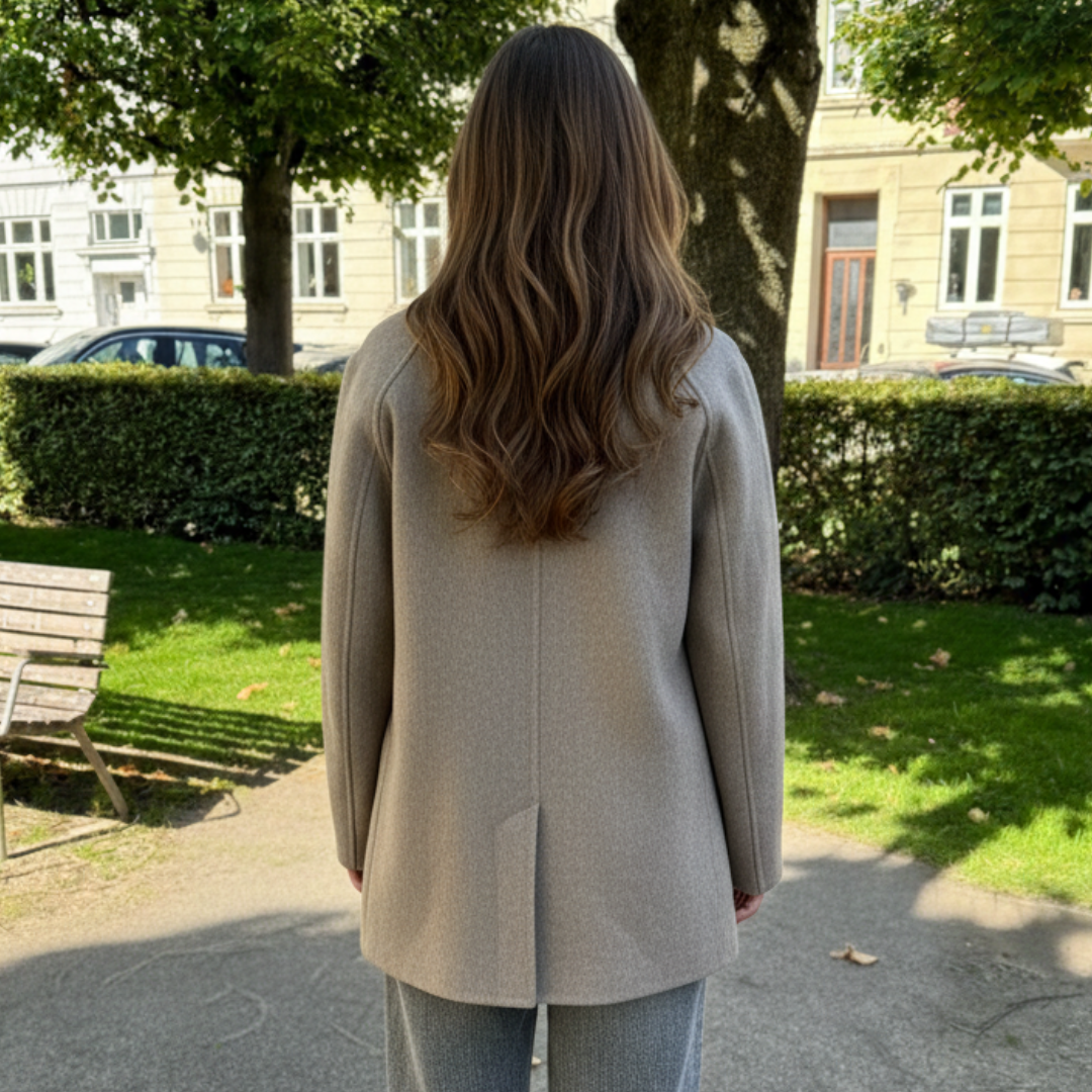 Manteau Oversize à Double Boutonnage Femme