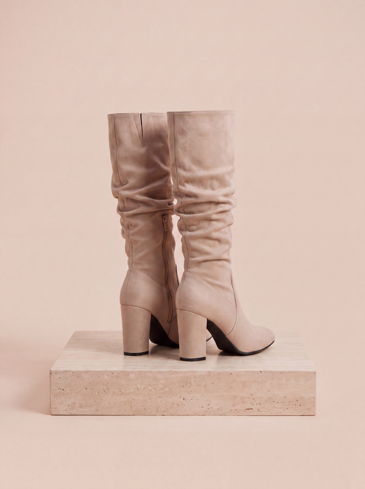 Women's faux leather knee high boots