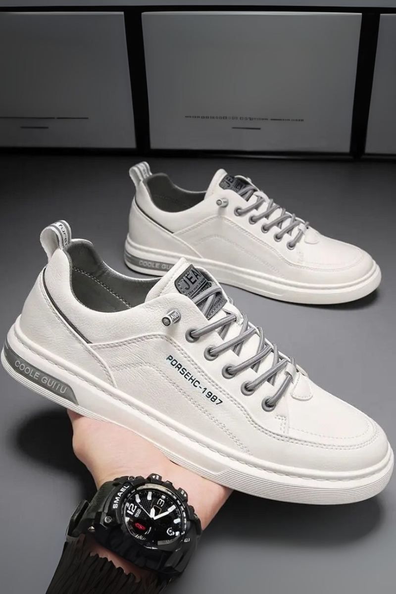 Sneakers Blanches & Confortables Homme