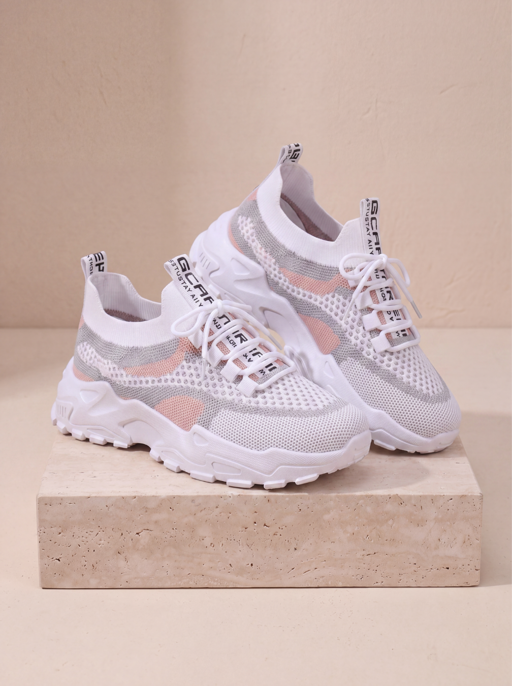 Thick sole trainers for women