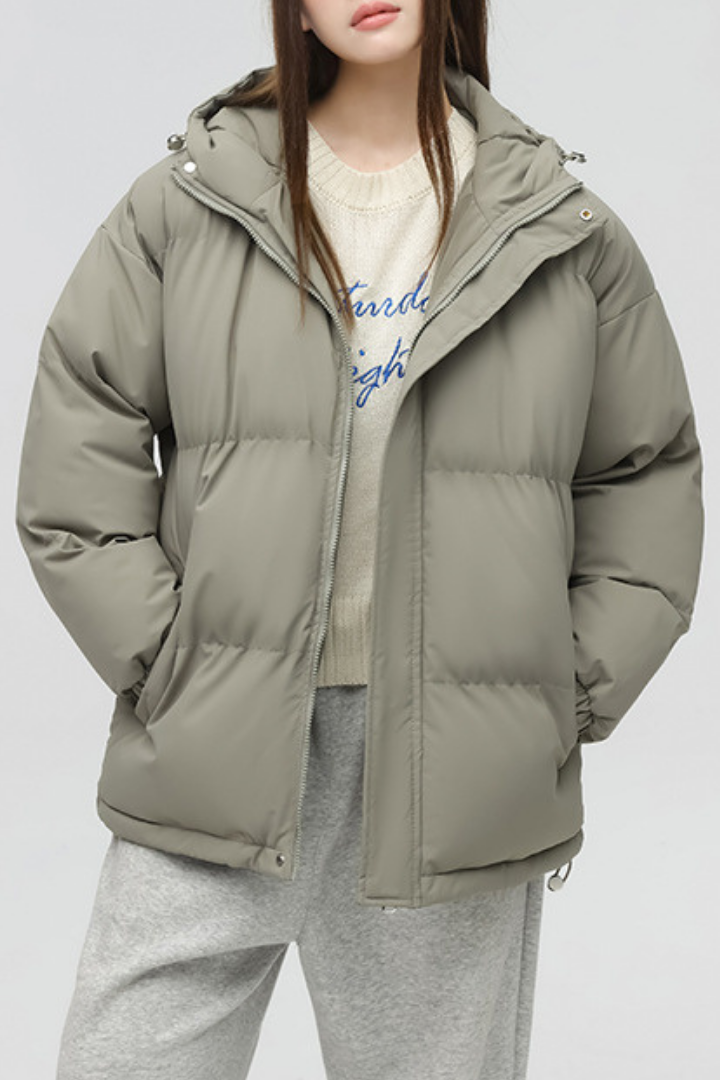 Doudoune Hiver Chaude & Élégante avec Capuche Femme