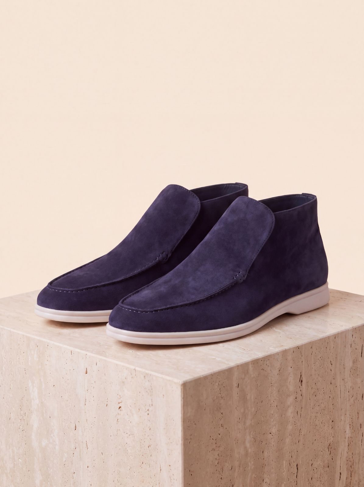 Suede trainers for men