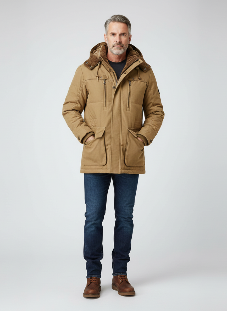 Thermal jacket with chest pockets regular fit menswear
