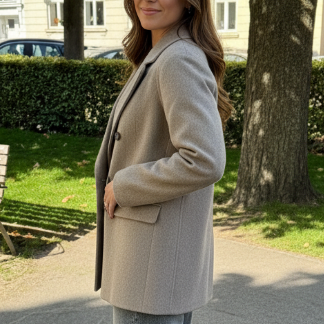 Manteau Oversize à Double Boutonnage Femme