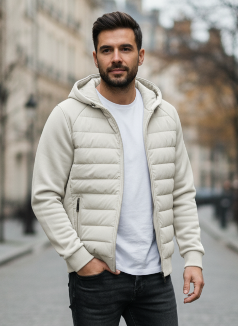 Veste Matelassée à Capuche pour Homme
