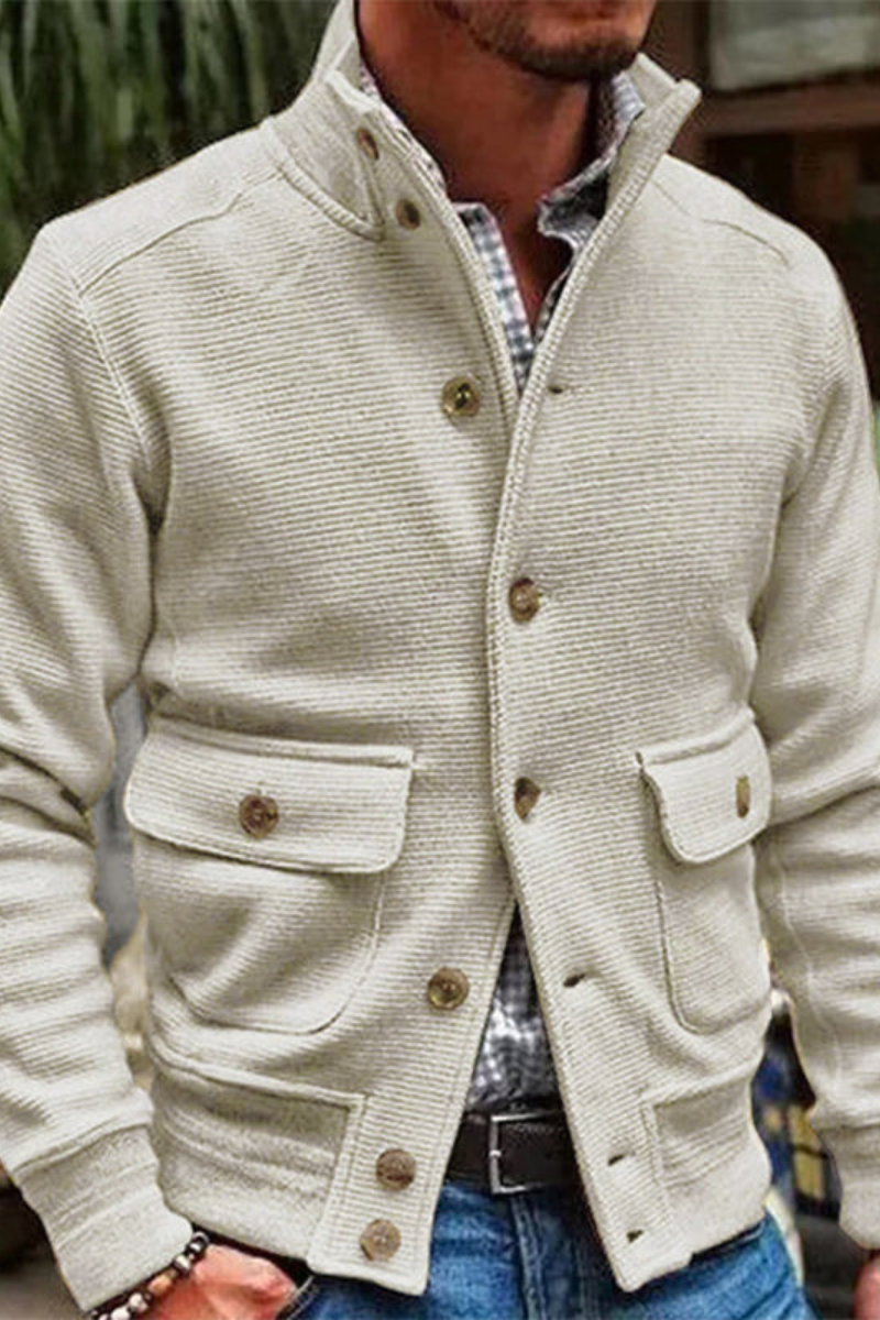 Veste Homme Col Montant & Style Décontracté