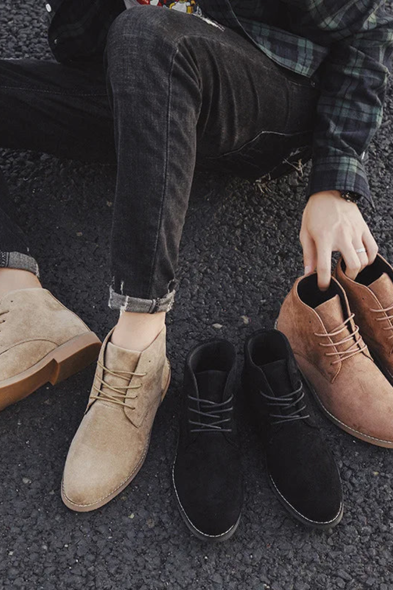 Bottes Élégantes & Confortables en Cuir Homme