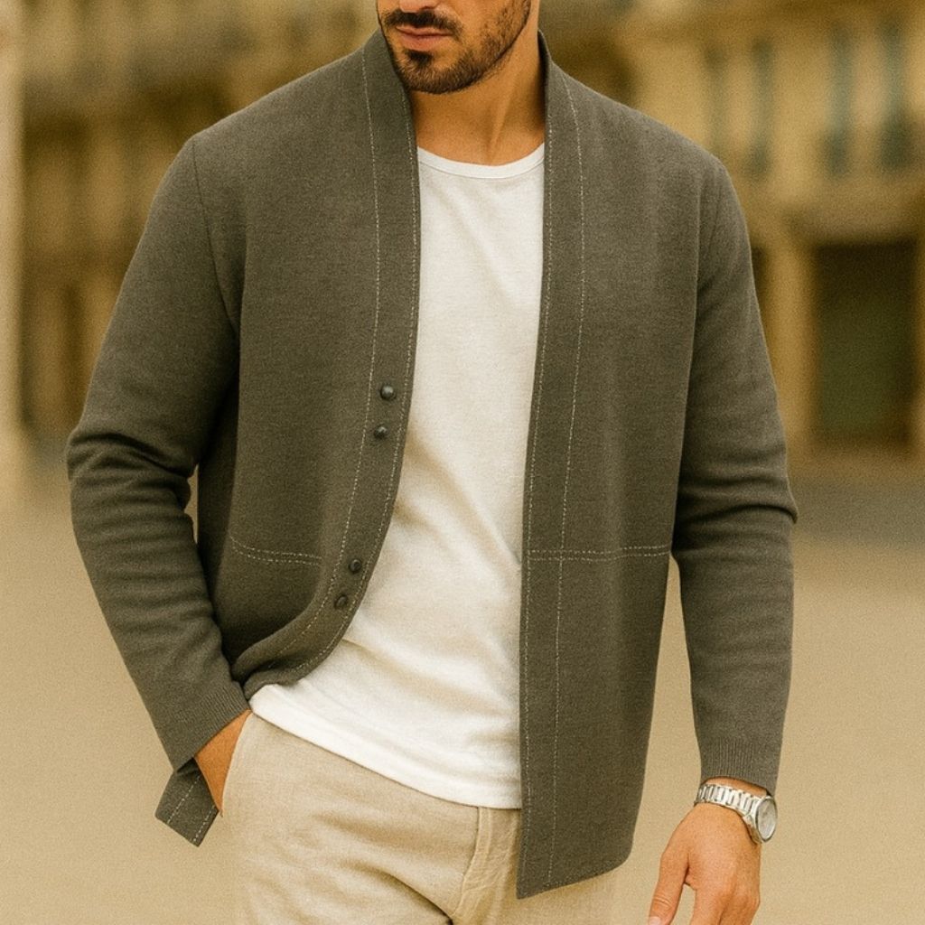 Veste Laine Vierge Pour Homme