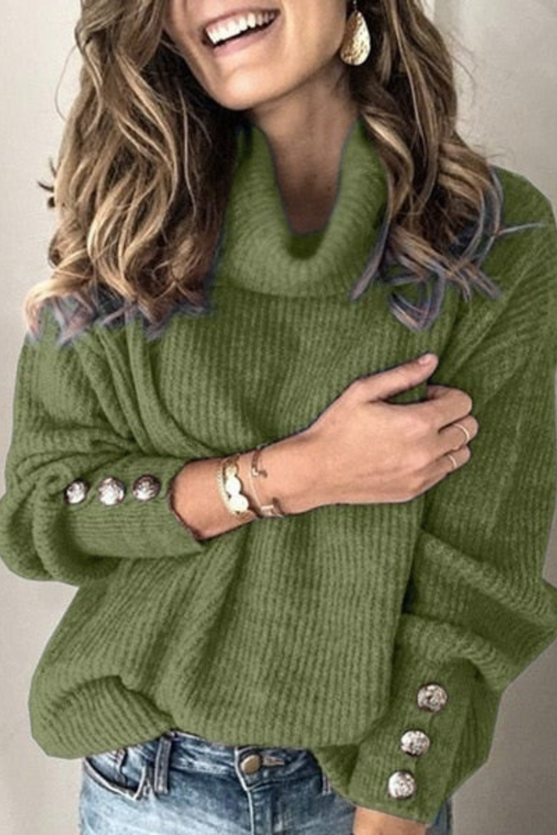 Pull  Col Turtleneck Élégant Femme