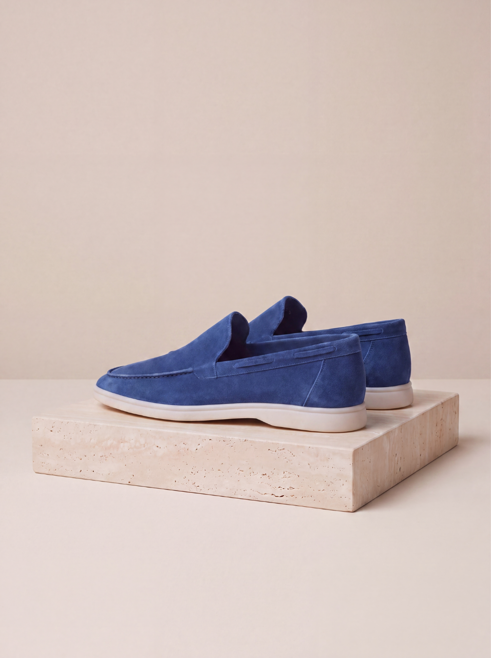 Men's suede slip-on loafers
