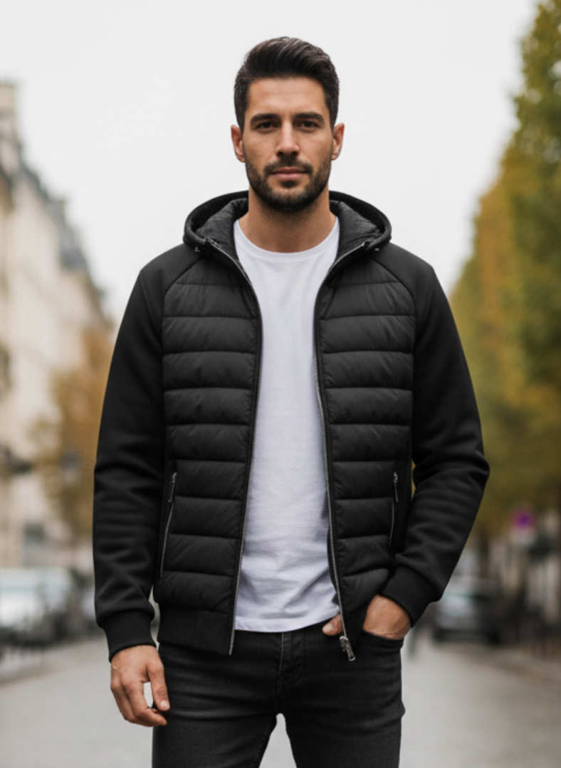 Veste Matelassée à Capuche pour Homme