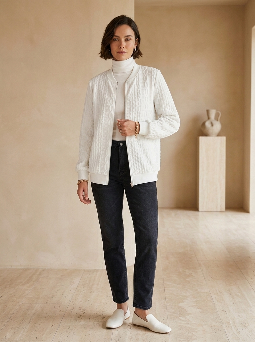 Cotton blend cardigan for everyday layering