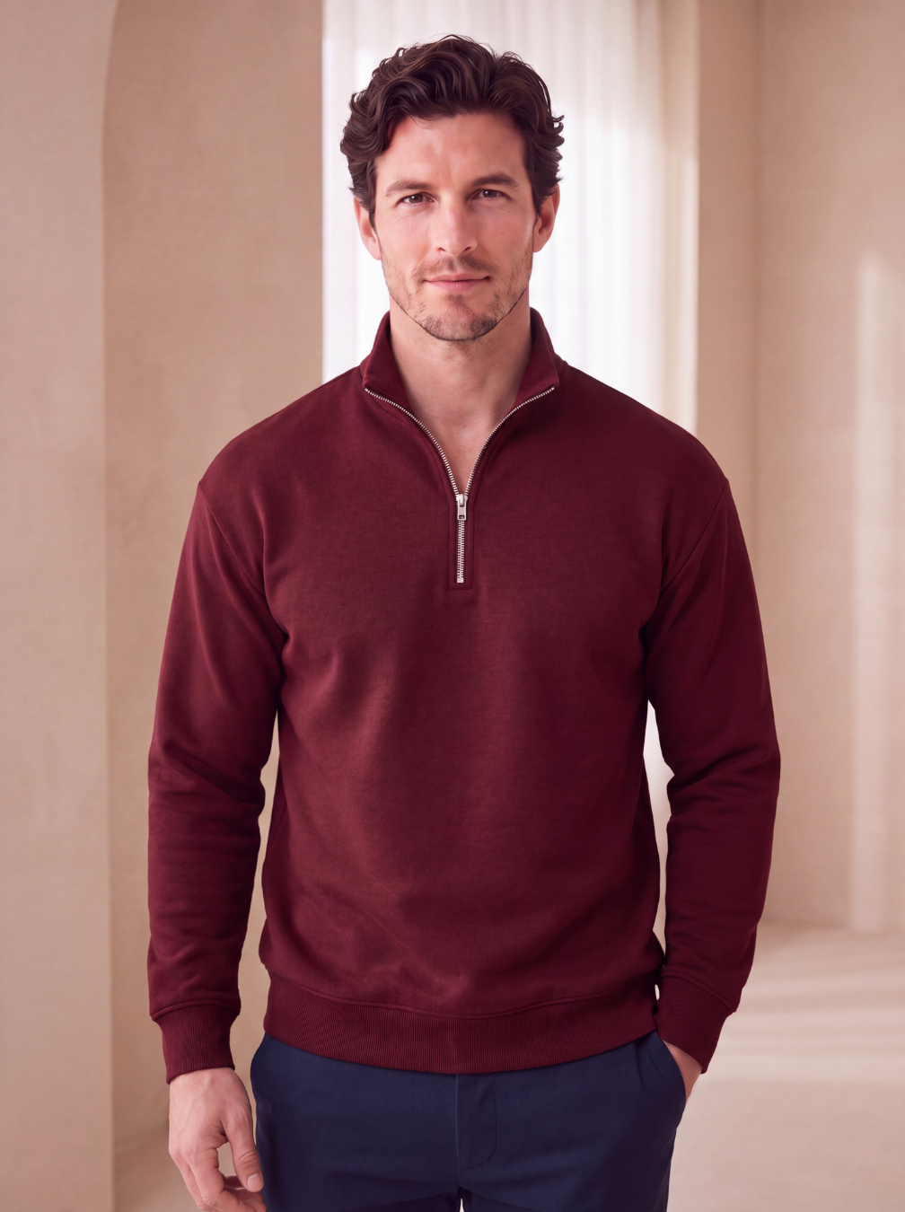 Men's wool blend sweater