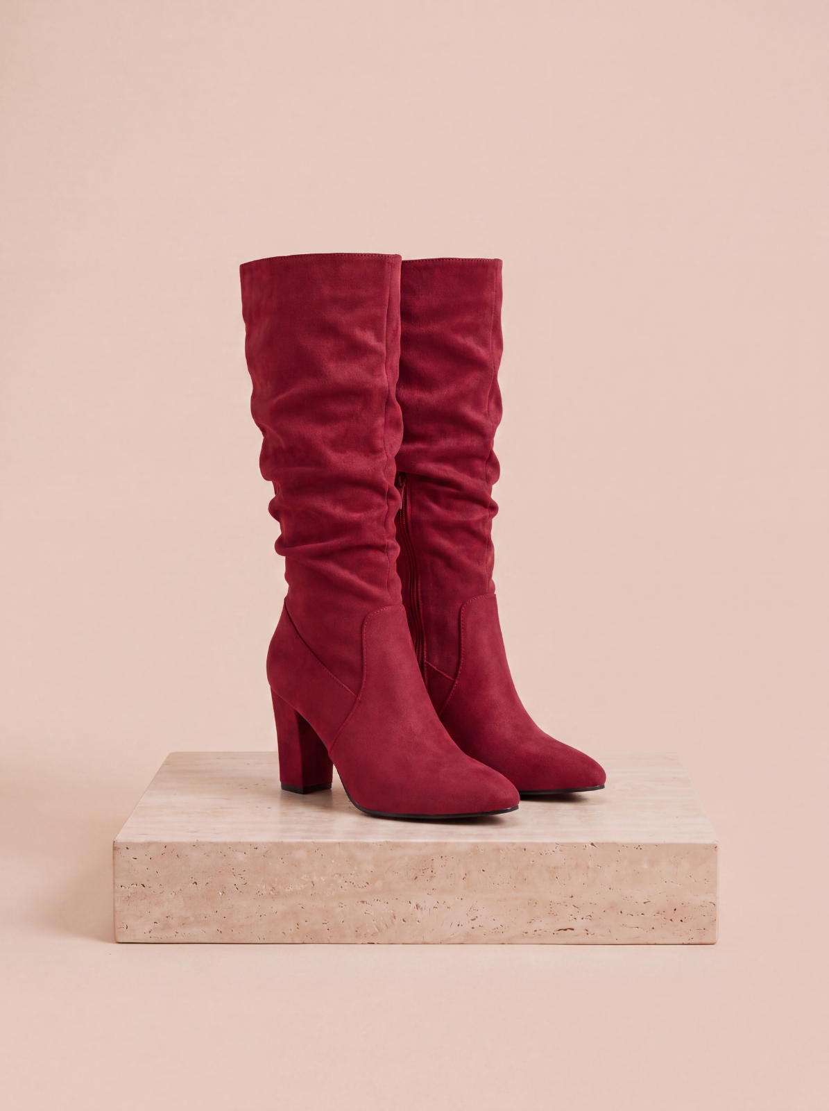 Women's slouch knee high boots