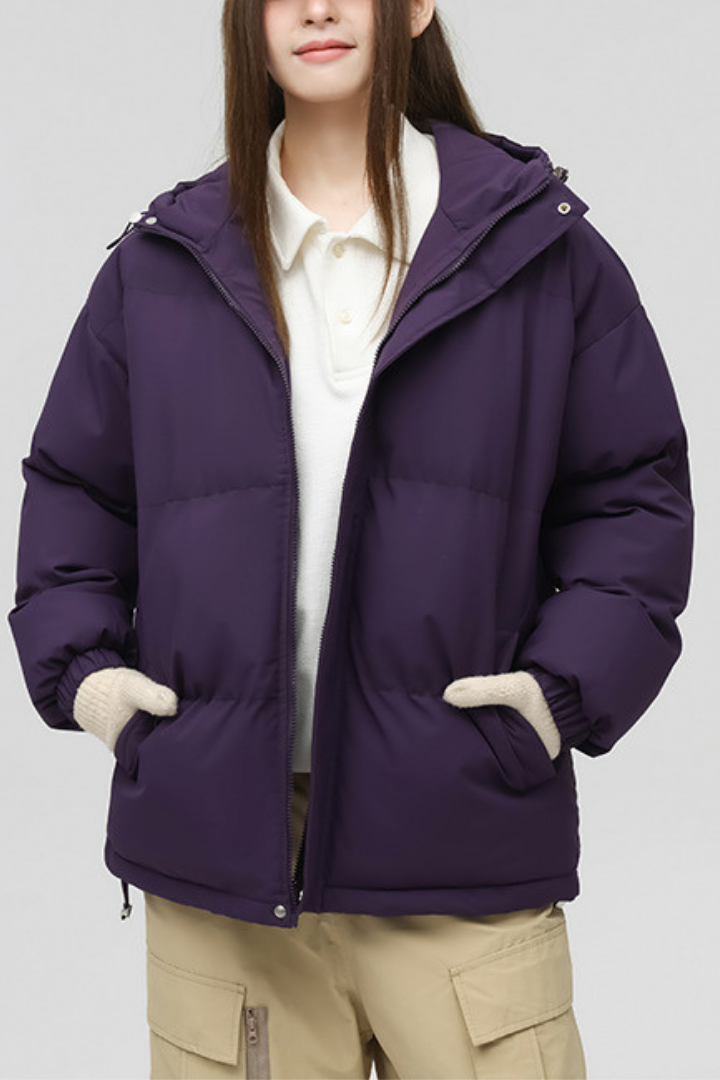 Doudoune Hiver Chaude & Élégante avec Capuche Femme