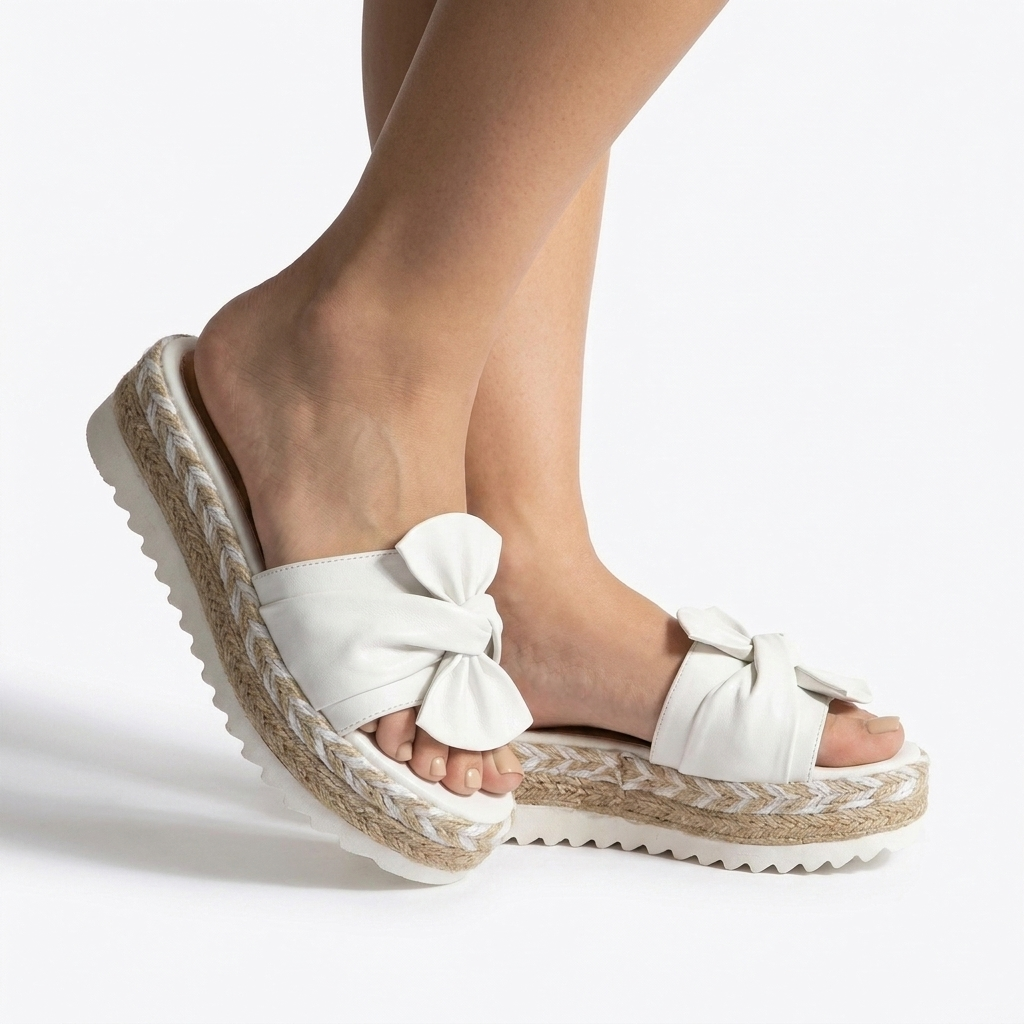 Slip-on espadrille sandals with lightweight design