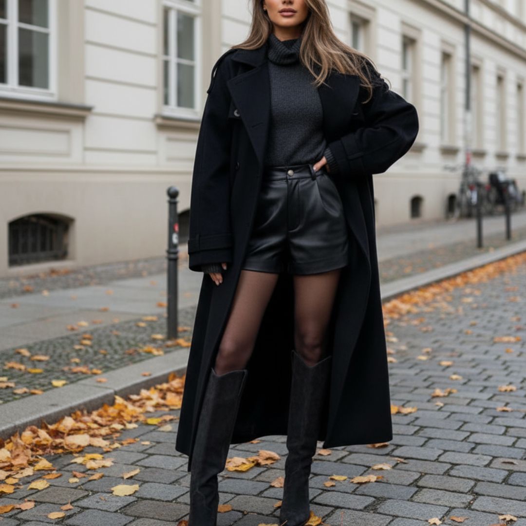 Manteau long d'hiver pour femme