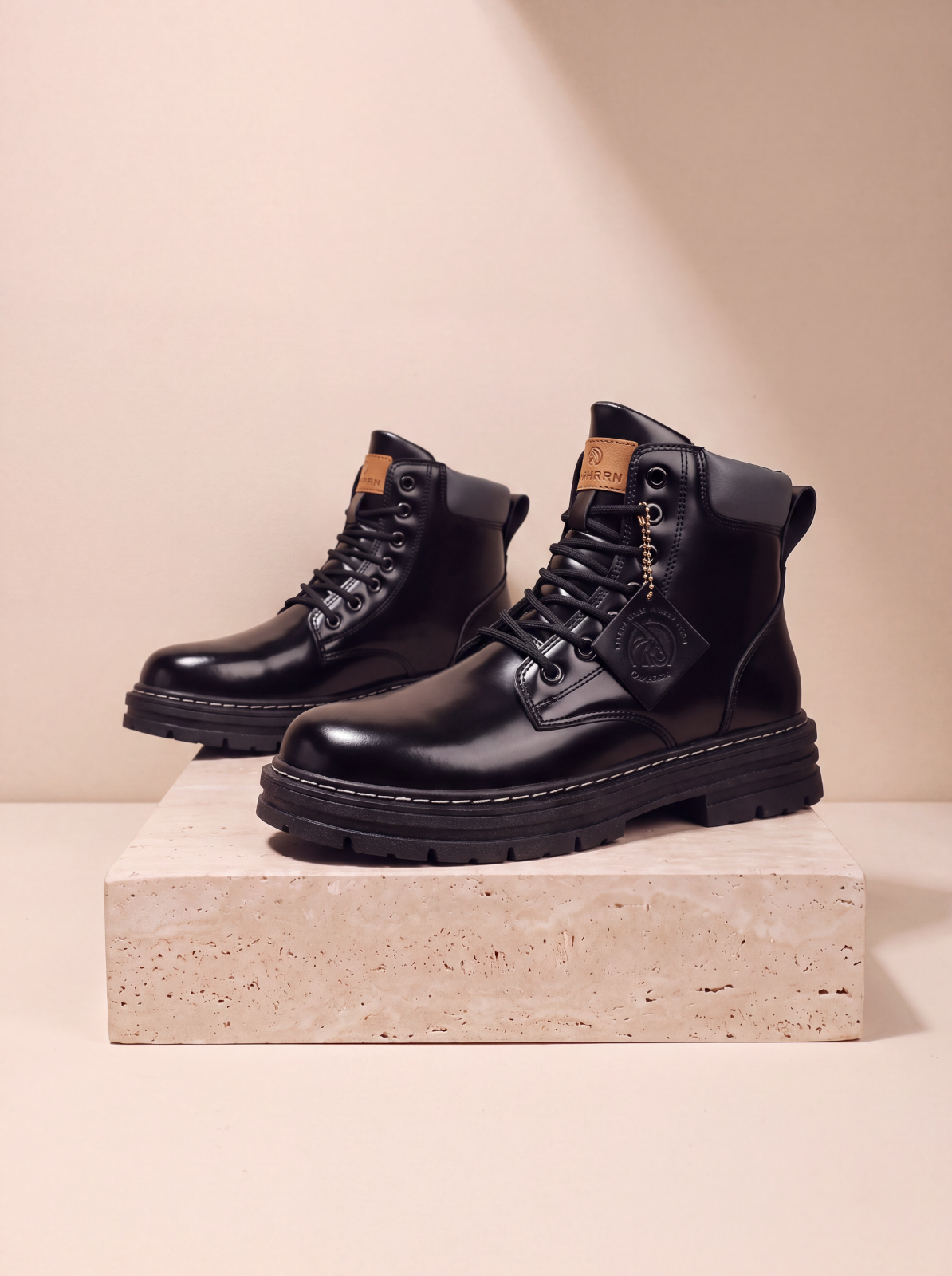 Men's casual lace-up boots
