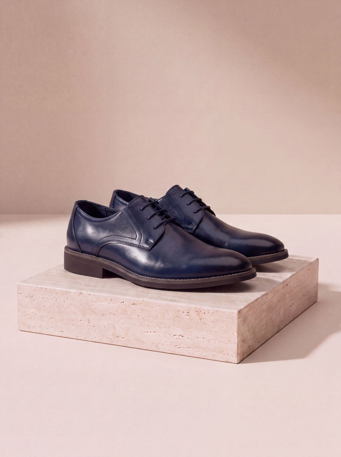 Leather dress shoes for men