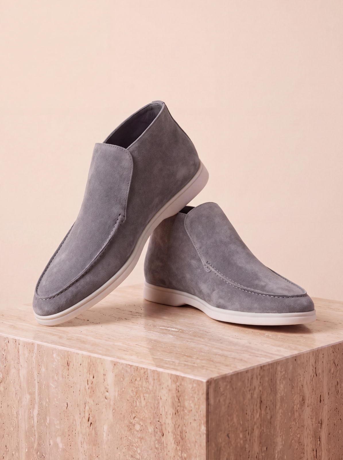 Suede sneakers for men