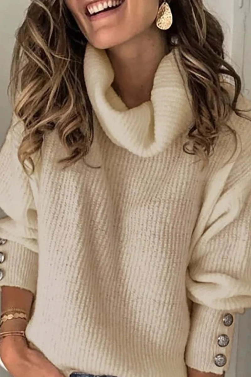 Pull  Col Turtleneck Élégant Femme