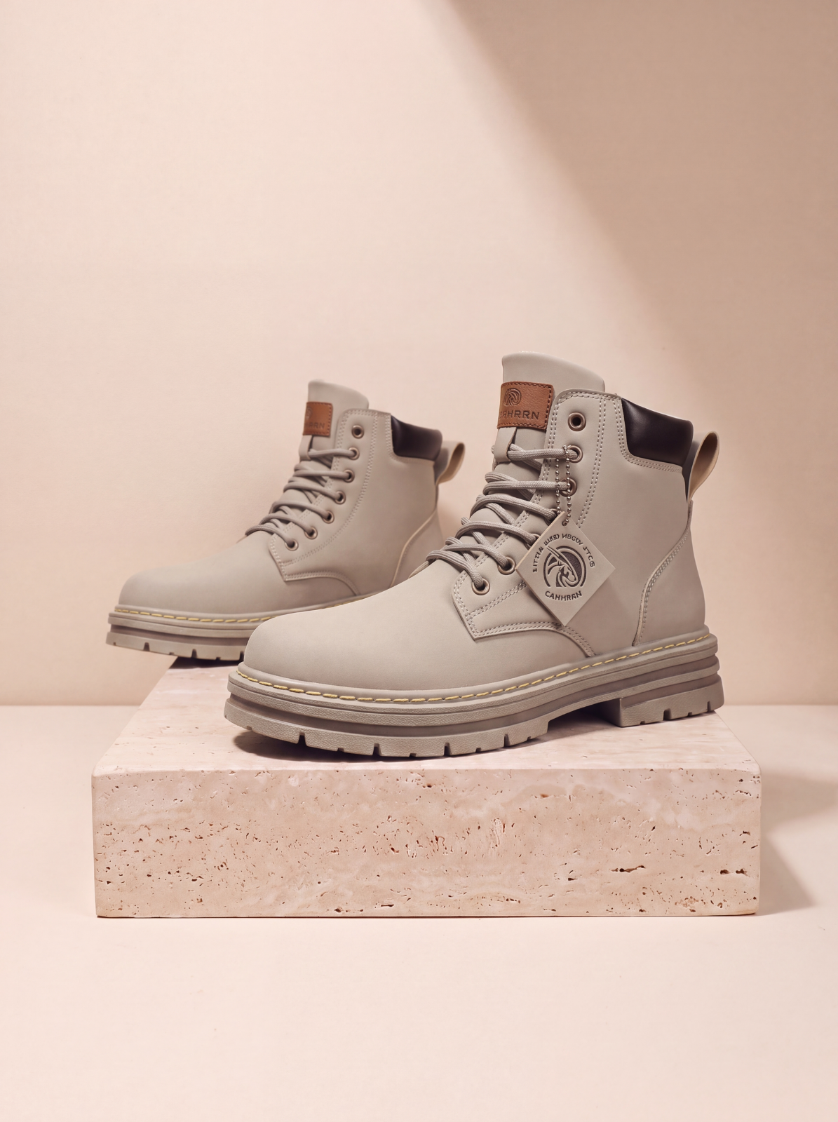 Regular fit boots men