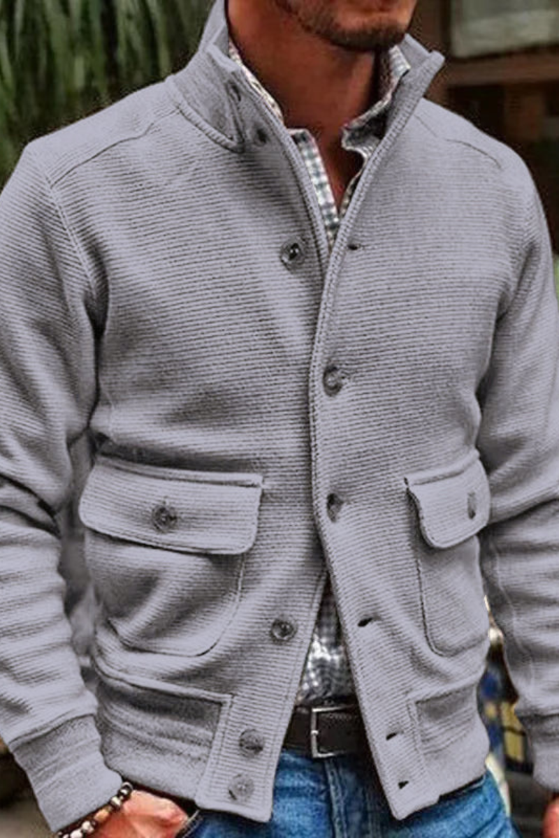 Veste Homme Col Montant & Style Décontracté