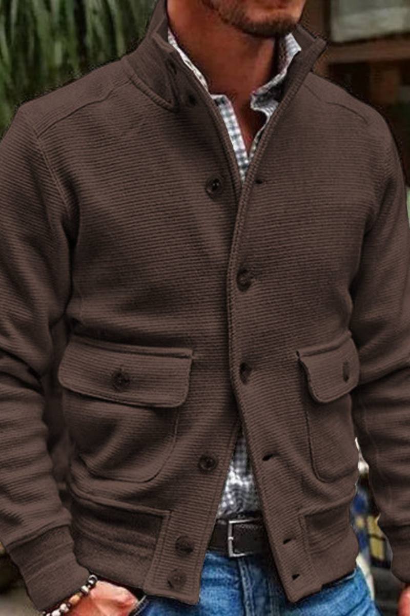 Veste Homme Col Montant & Style Décontracté